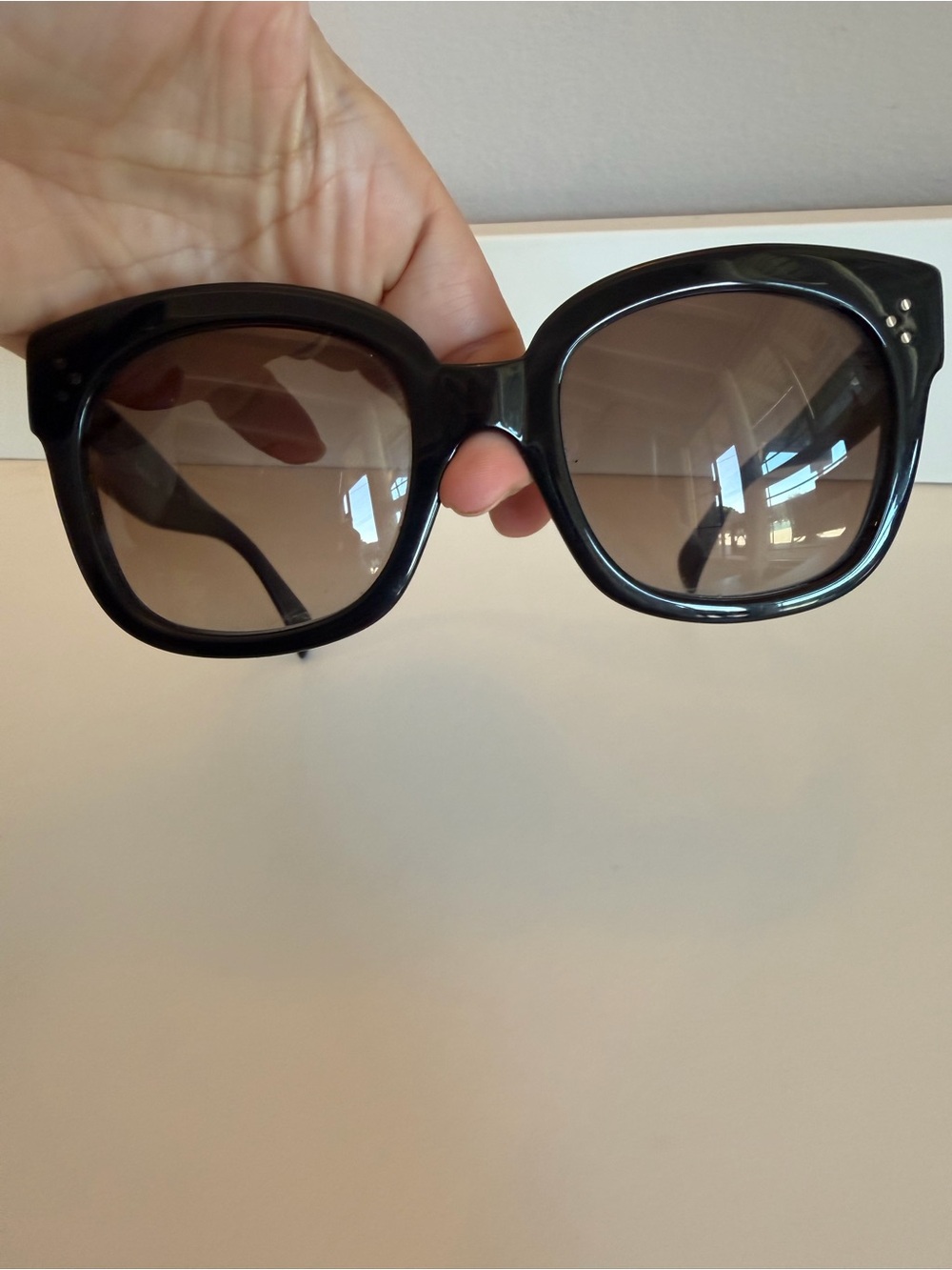 Celine Baby Audrey Sunglasses Black CL 41805/S 807HA 54-23 145 Italy - Picture 2 of 6